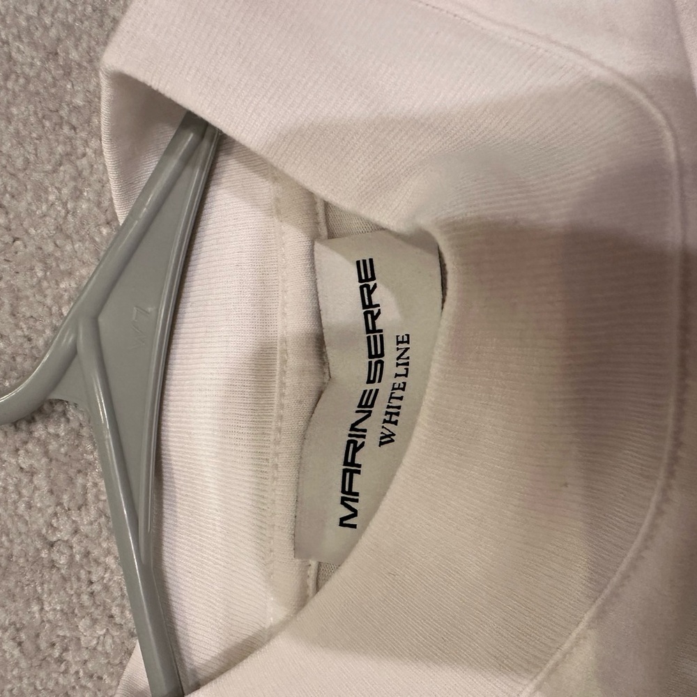 Marine Serre white T-Shirt with Red Logo - Picture 4 of 5